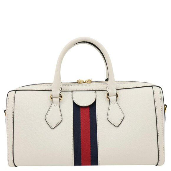 Gucci  Ophidia GG Medium Web Leather Top Handle Shoulder Bag Beige 524532 - Picture 3 of 14